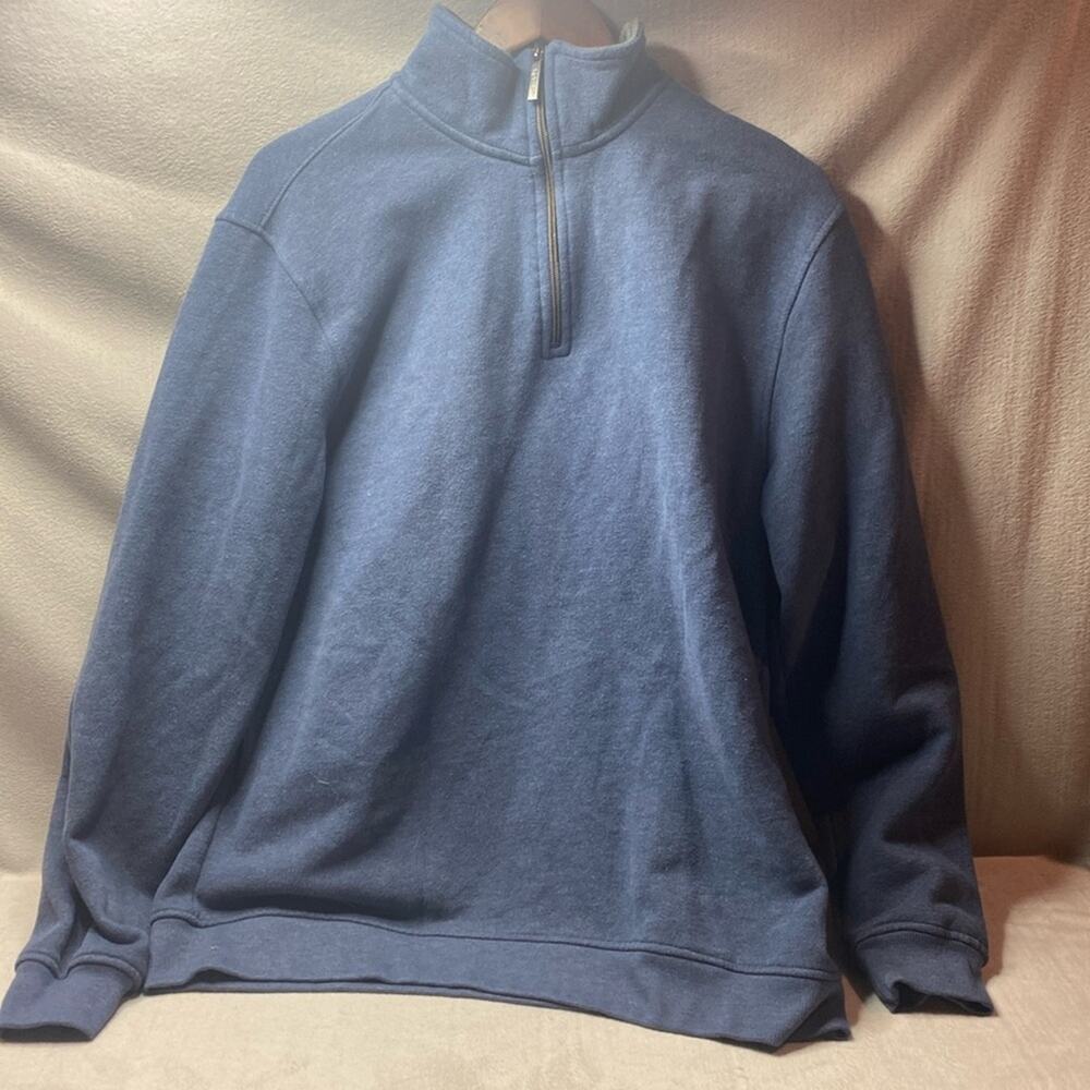 Van Heusen blue 1/4 zip pullover size large